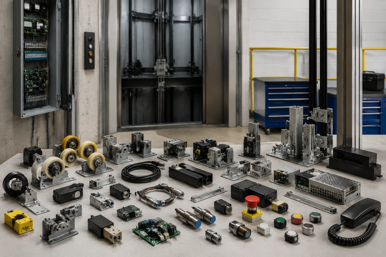 Elevator Accessories: Electrical and Mechanical Parts Guide