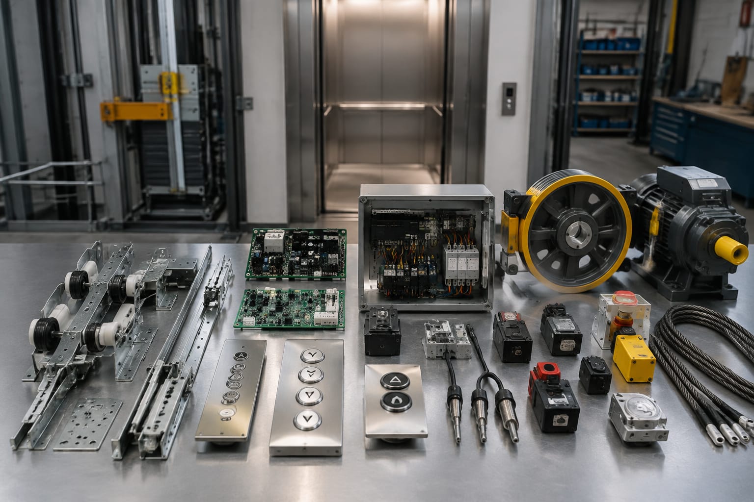 Elevator Parts Catalog: 12 Components to Know