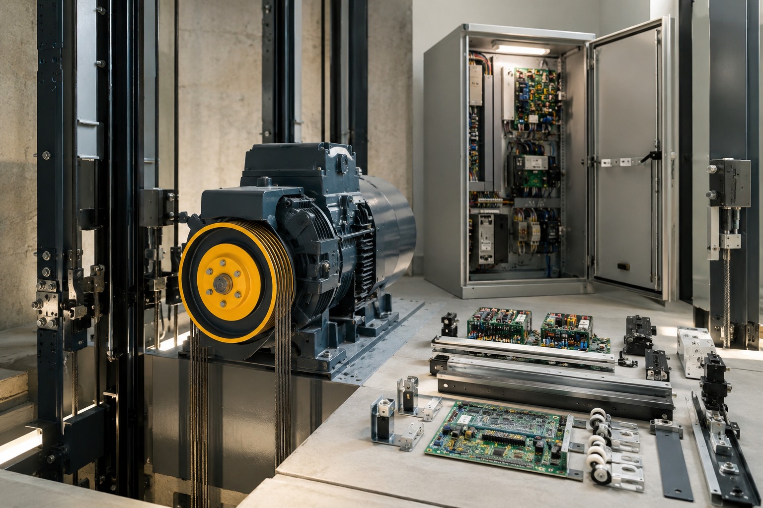 United States Elevator Traction Motor Replacement Guide